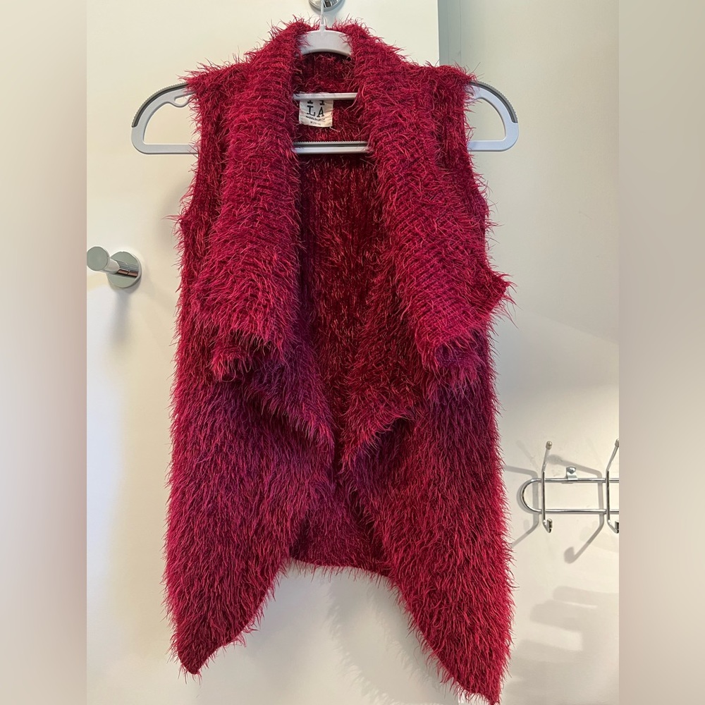 Girls PPLA People’s Project LA Faux-Fur Vest